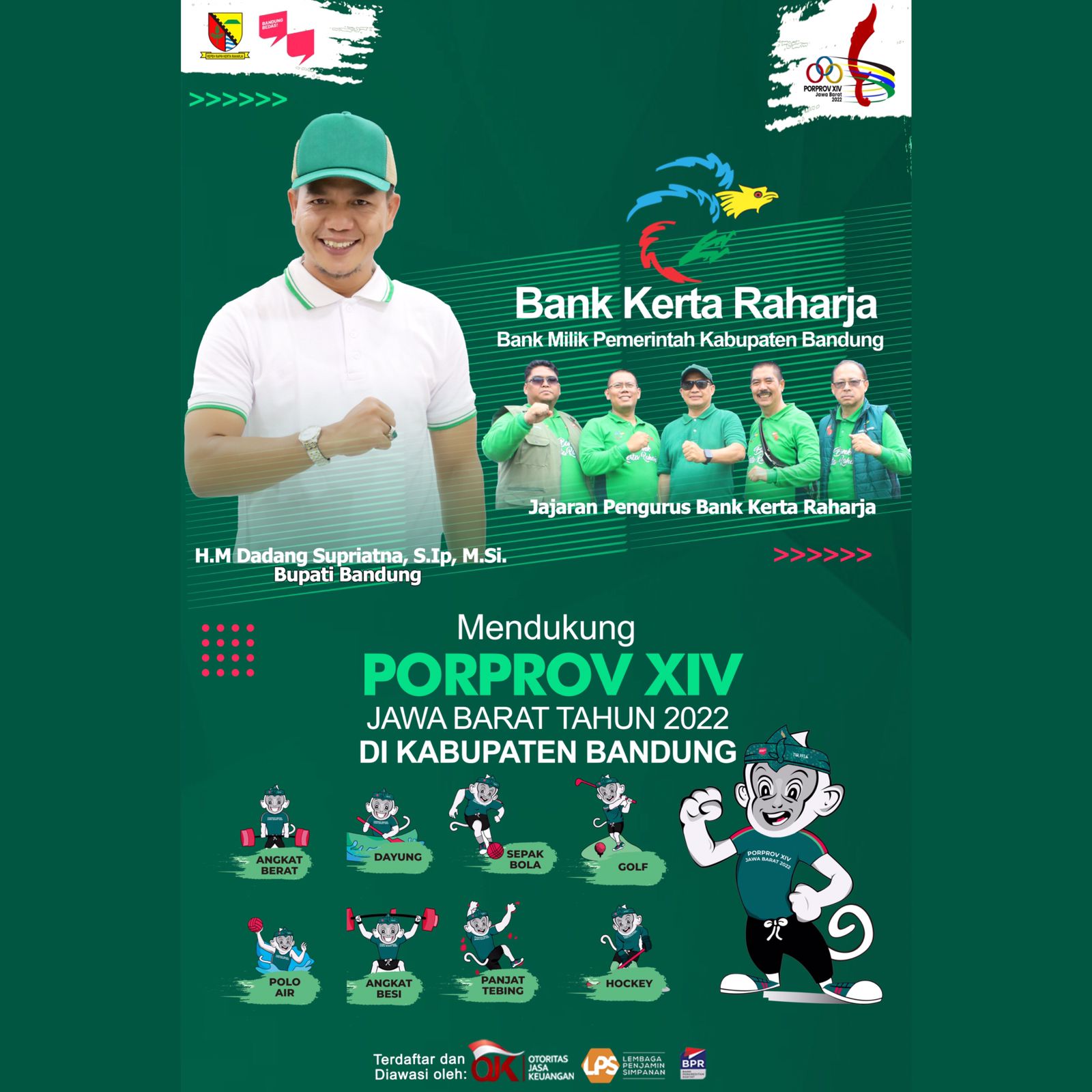 Bersama Mendukung Porprov XIV Jawa Barat Tahun 2022