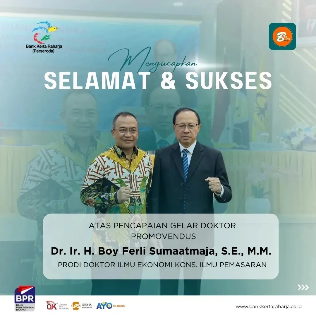 Selamat dan Sukses kepada Bapak Dr. Ir. H. Boy Ferli Sumaatmaja, S.E., M.M