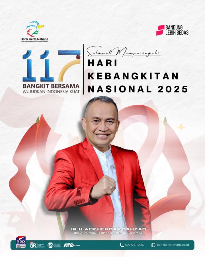 Segenap Pengurus dan Karyawan / ti Memgucapkan Selamat Hari Kebangkitan Nasional 2025