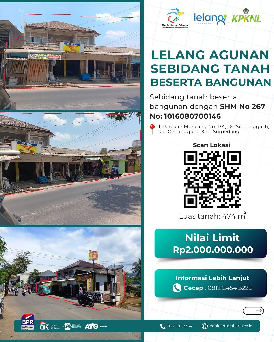Lelang Agunan Sebidang Tanah dan Bangunan