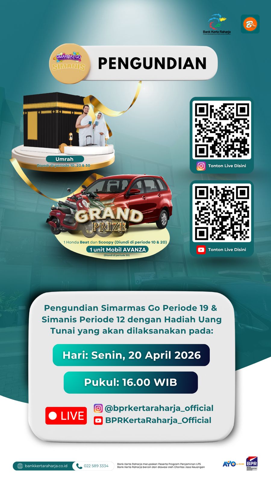 Pengundian Simarmas Go Periode 19 &amp; Simanis Periode 12