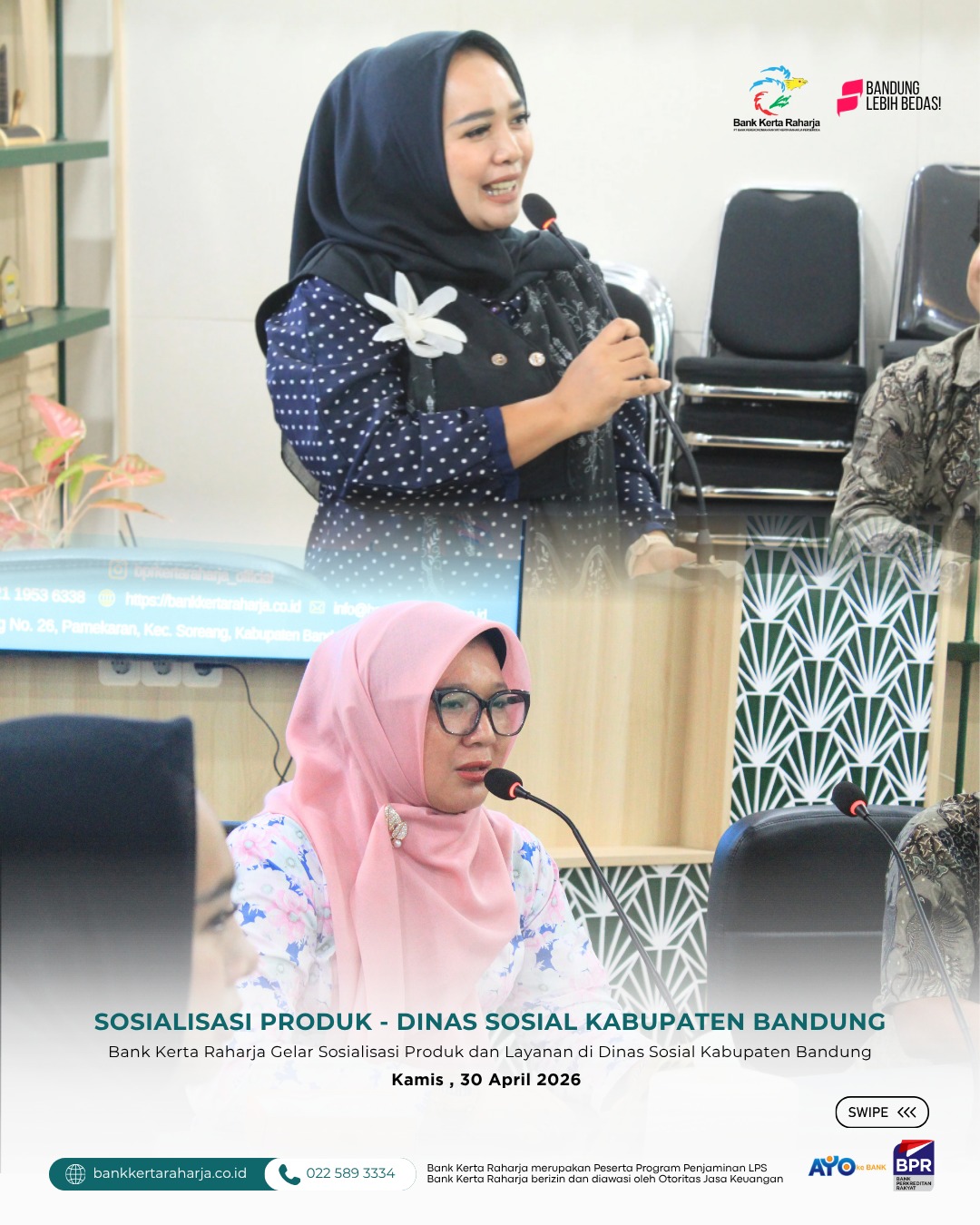 Sosialisasi Produk di Dinas Sosial Kabupaten Bandung