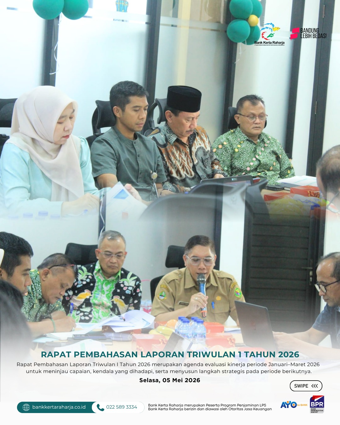 Rapat Pembahasan Laporan Triwulan I Tahun 2026
