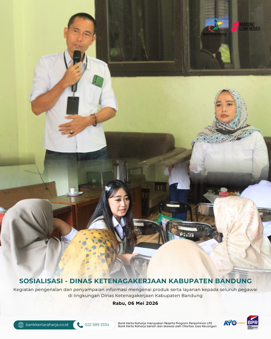 Sosialisasi Produk di Dinas Ketenagakerjaan Kabupaten Bandung